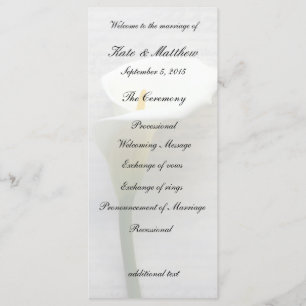 Programme Calla lily sur l'ancienne écriture