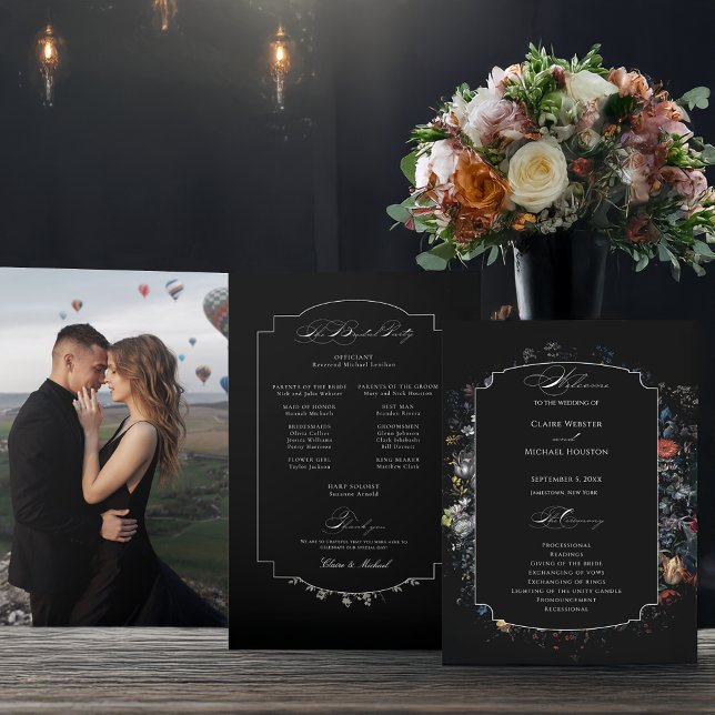 Programme Calligraphie florale noire (Créateur téléchargé)