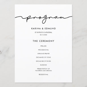 Programme Calligraphie moderne minimaliste manuscrite