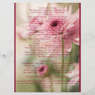 PROGRAMME CAMILLE 18E