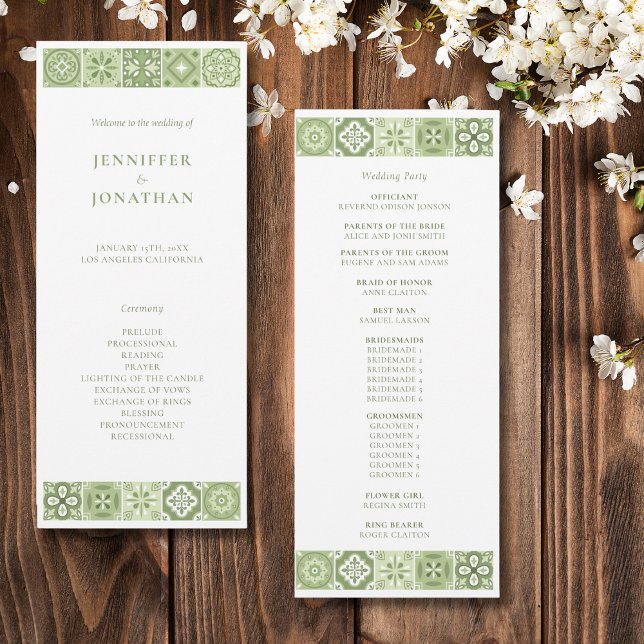 PROGRAMME CARREAUX ESPAGNOLS VERTS (Créateur téléchargé)