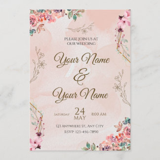 Programme Carton d'invitation de mariage