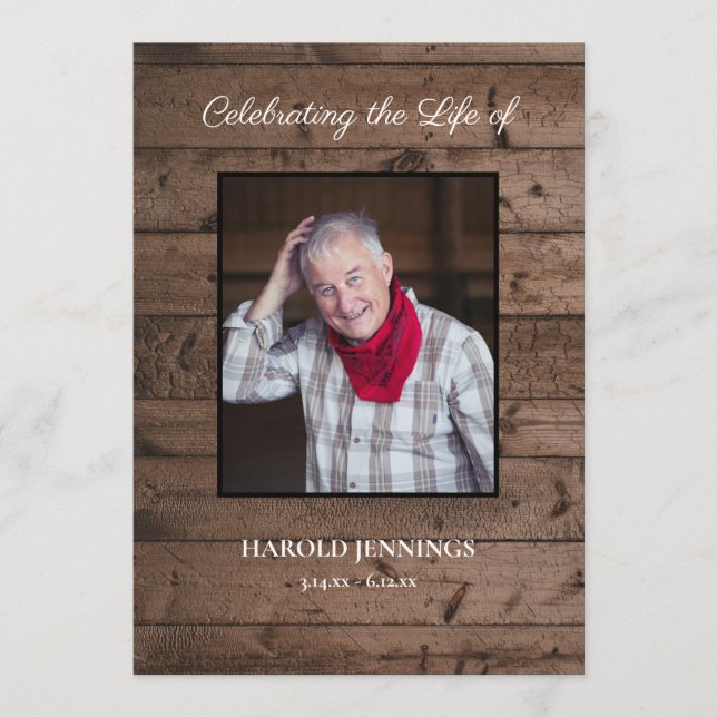 Programme Célébration de la photo rustique de l'ordre de ser (Devant)