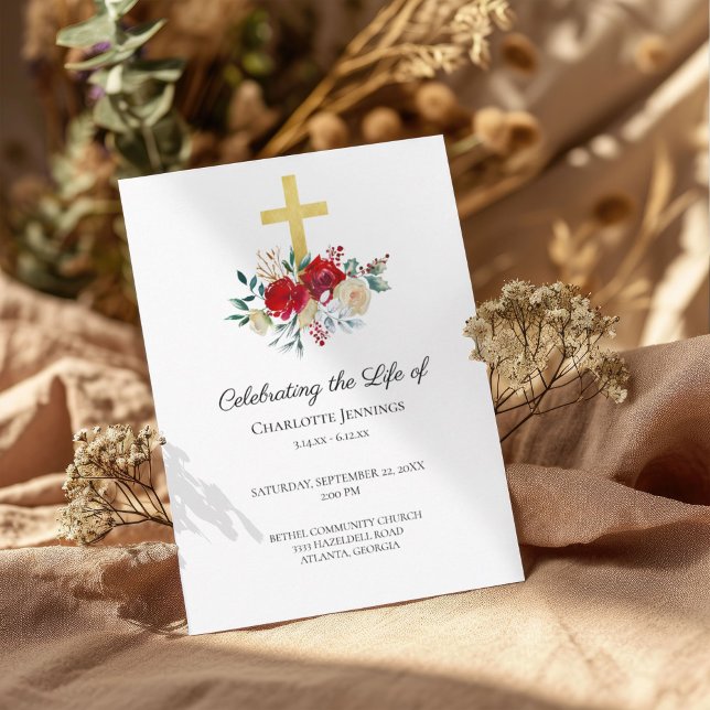 Programme Célébration de la vie au Mémorial des funérailles  (Créateur téléchargé)