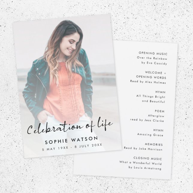 Programme Célébration de la vie | Ordre des funérailles (Créateur téléchargé)