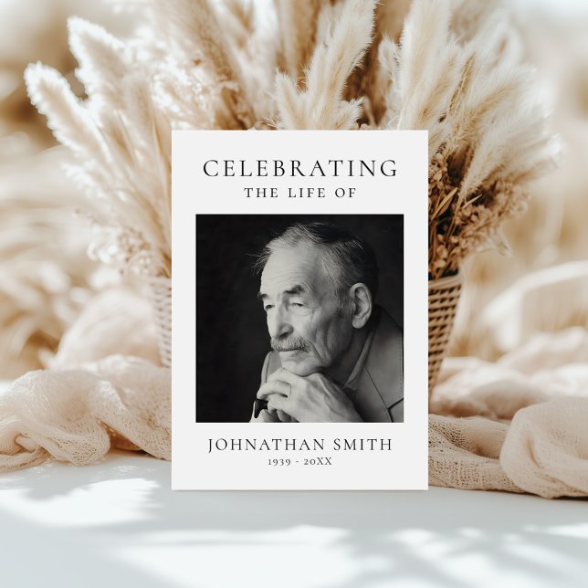 Programme Celebration of Life Photo Memorial Funeral (Créateur téléchargé)