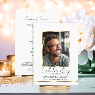 Programme Célébrer la vie Gold Order of Service Program