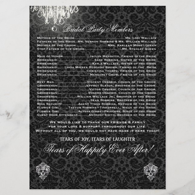 Programme Chandelier PixDezines/damas de desiree/programme (Devant)