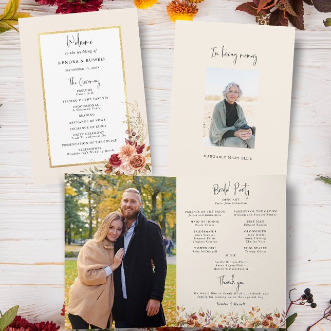 Programme Chute dorée Terracotta Floral (Créateur téléchargé)