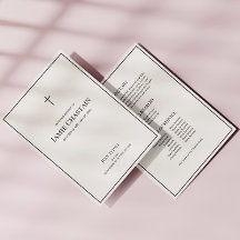 Classic In Loving Memory Funeral Ordre de service