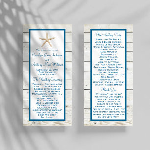 Programme Collection de mariage sur la plage en bois passée