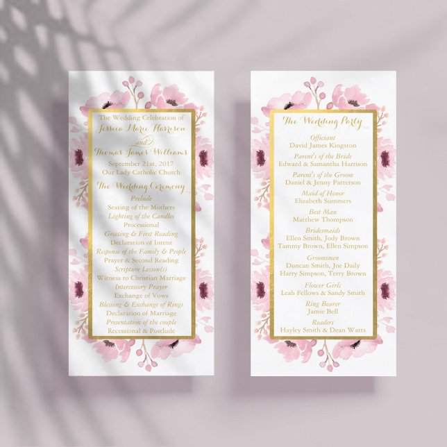 Programme Collection de Mariages floraux rose-printemps (Créateur téléchargé)