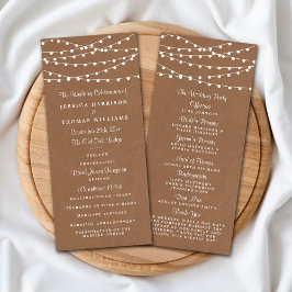 Programme Collection de Mariages Rustic Kraft