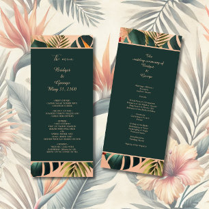 Programme Coloré Exotic Hawaiian Tropical Mariage