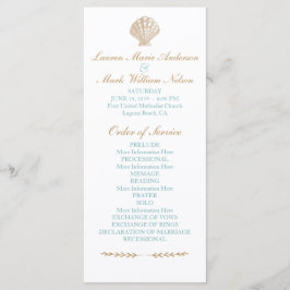 Programme Coquillages Nautique Plage Mariage Tan/Aqua Progra
