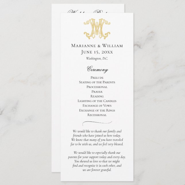 Programme COULEURS ÉDITABLES WM Monogramme MW Monogramme Pro (Devant / Derrière)