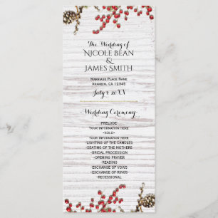 Programme Country Winter Holiday Berries & Pine Cone Program