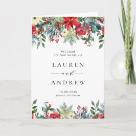Programme Couronne de fleurs de mariage hivernales à l'aquar
