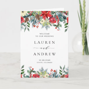 Programme Couronne de fleurs de mariage hivernales à l'aquar