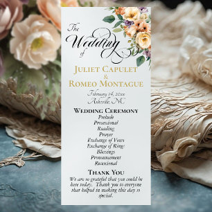 Programme Crème Floral - Mariage Blanc Perle