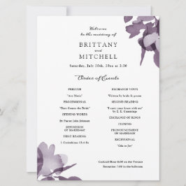 Programme d'améthyste floral de l'aquarelle romant