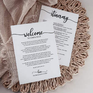 Programme de Bienvenue du Week-end de Mariage Simp