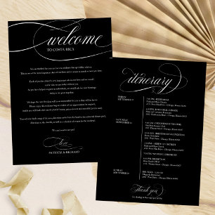Programme de bienvenue pour le week-end de mariage