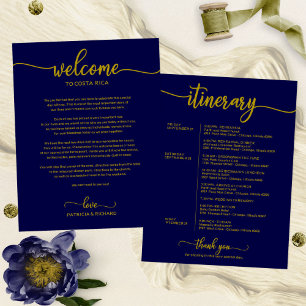 Programme de bienvenue pour un week-end de mariage