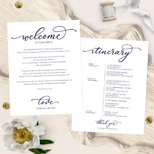 Programme de bienvenue pour un week-end de mariage