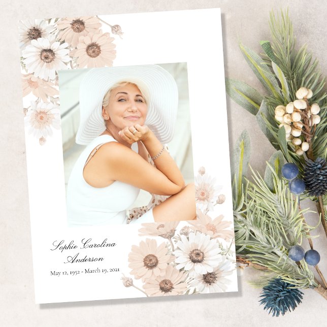 Programme de célébration de la vie des marguerites (Créateur téléchargé)