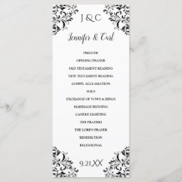 Programme de cérémonie de mariage de Nadine - Long