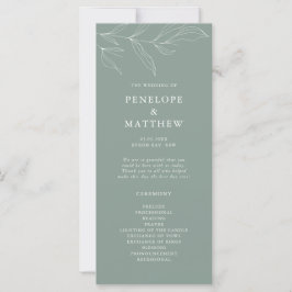 Programme de cérémonie de Mariage de Sage Sage