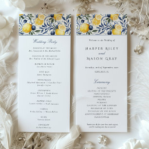 Programme de cérémonie des mariages