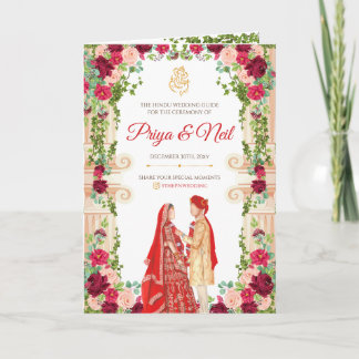 Programme de cérémonie hindoue et programme de mar