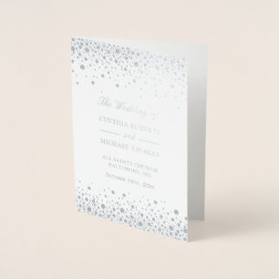 Programme de cérémonie Mariage des points Confetti