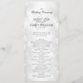 Programme de cérémonie mariage Lumières Shimmer Si