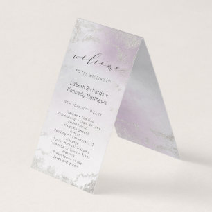 Programme de cérémonie Mariage Ombre Light Purple 