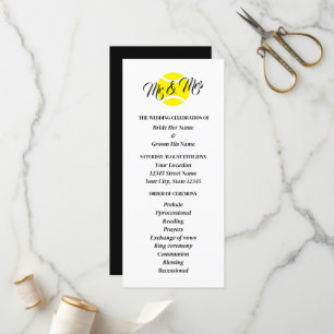 Programme de cérémonie mariage pour les amateurs d