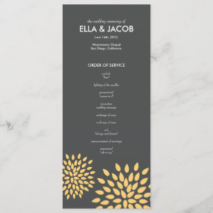 Programme de cérémonie // Pétales de posh // Solei