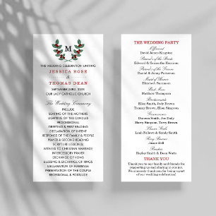 Programme de collection de Mariages Monogram Berry