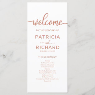 Programme de commande de Mariage Rose d'or