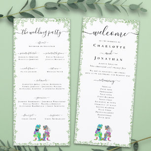 Programme de la cérémonie de mariage de la mariée