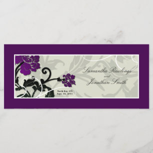 Programme de l'église mariage - Tourbillon floral 