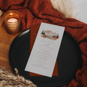 Programme de l'Ordre des événements du Mariage de 