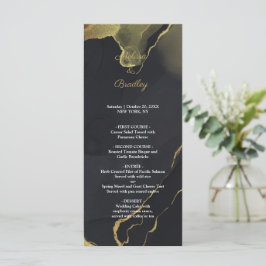programme de marbre noir et or