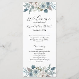 Programme de mariage (4"x9")