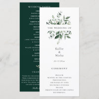 Programme de mariage à la végétation botanique nat