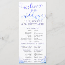 Programme de mariage - Aquarelle Programme de mari