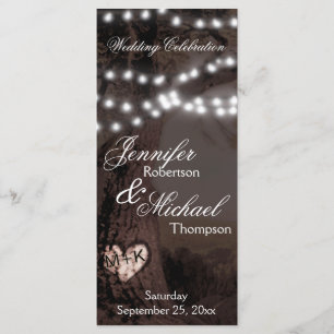 Programme de mariage Arbre avec éclairage de fêt