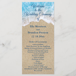 Programme de mariage Blue Beach Waves